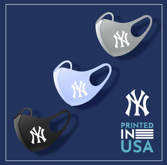 Set of 3 Fashion Face Mask New York Yankees Printed in USA Etsy