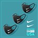 Set of 3, Fashion Face Mask Nike Double Swoosh Printed In USA 