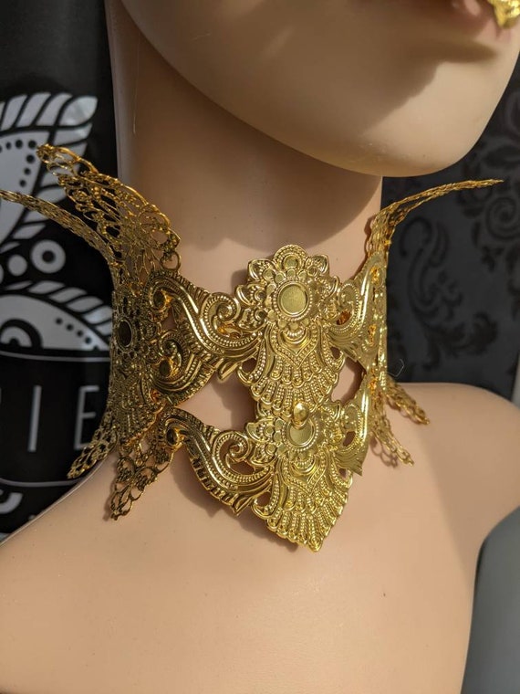 美品✨️ ジバンシー ネックレス チョーカー イヤリング 2点セット ゴールド GIVENCHY ネックレス イヤリング セット