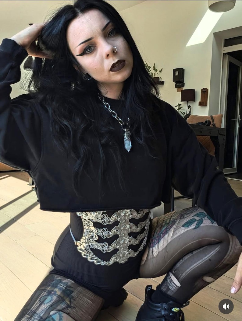Underbust metal corset, fantasy waist armor, metal belt, waist corset, fantasy corset, ren faire corset: gold or silver version image 14
