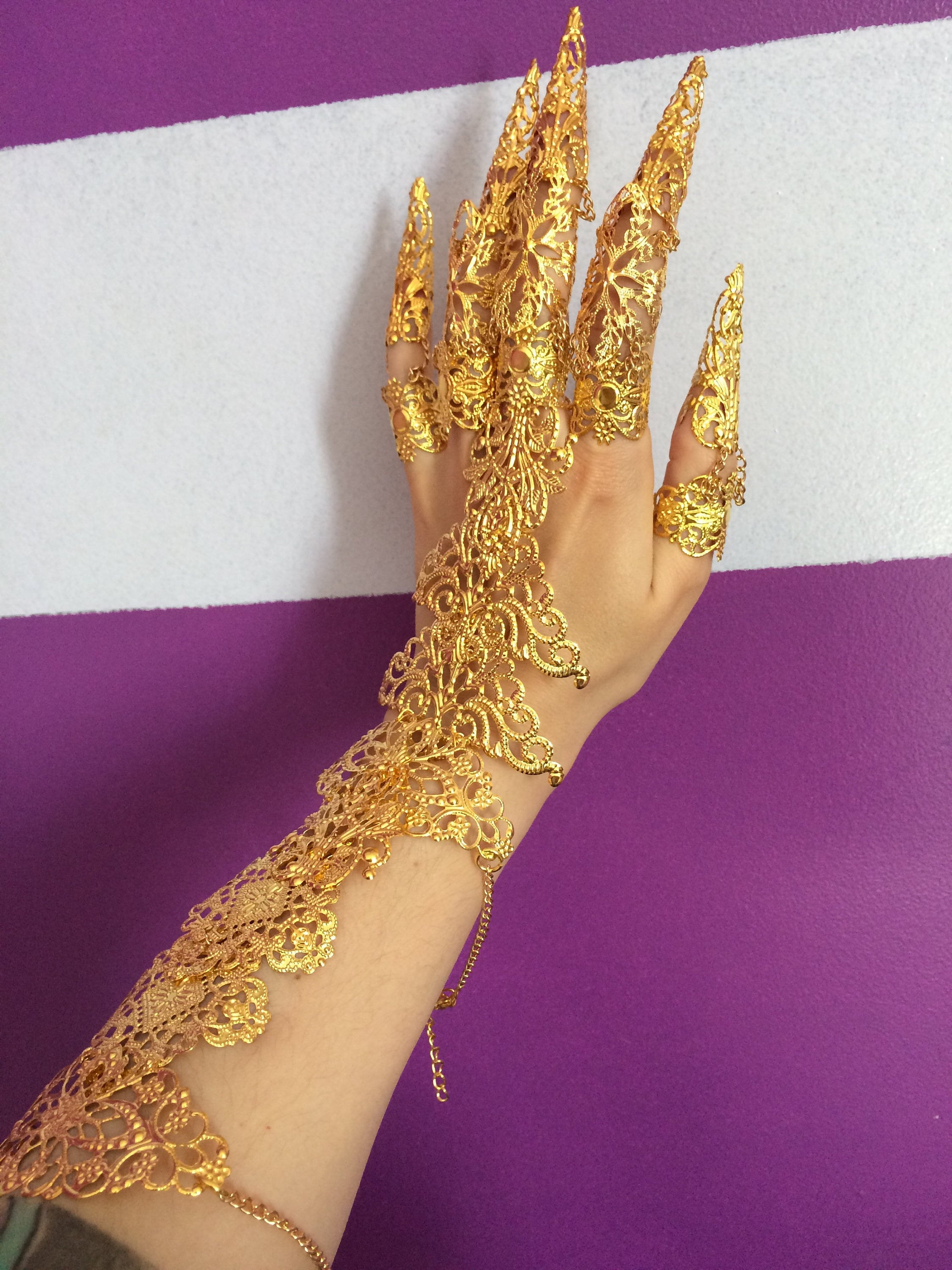 Buy Arms Jewelry Hands Armor and 10 Full Finger Rings Articulated