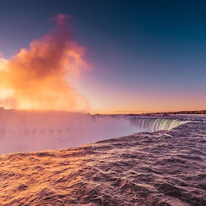 Niagara Falls Print, Travel Photography, Waterfall Wall Art Print, Printable Wall Art, Printable Decor, Landscape Photo, Tourism, Fine Art