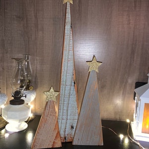 Reclaimed Wood Modern Farmhouse Christmas Tree Set 3 - Etsy