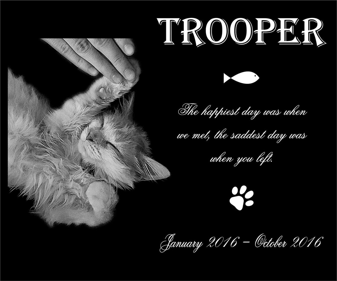 Large 12x9 Personalized Pet Headstone Tombstone Etsy