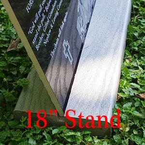 18&quot; Long Stand base for tombstone headstone (does not include headstone)