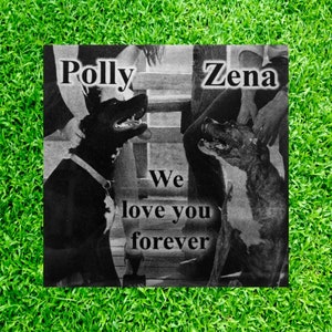 Large 6&quot;x6&quot; Personalized Pet Headstone, tombstone Laser Engraved on the Grave Marker, Pet Monument, Dog stone, full stone