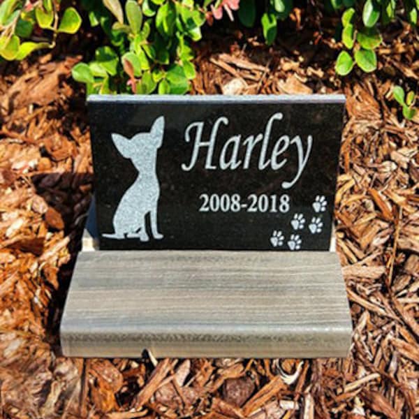 Dog Headstone Etsy