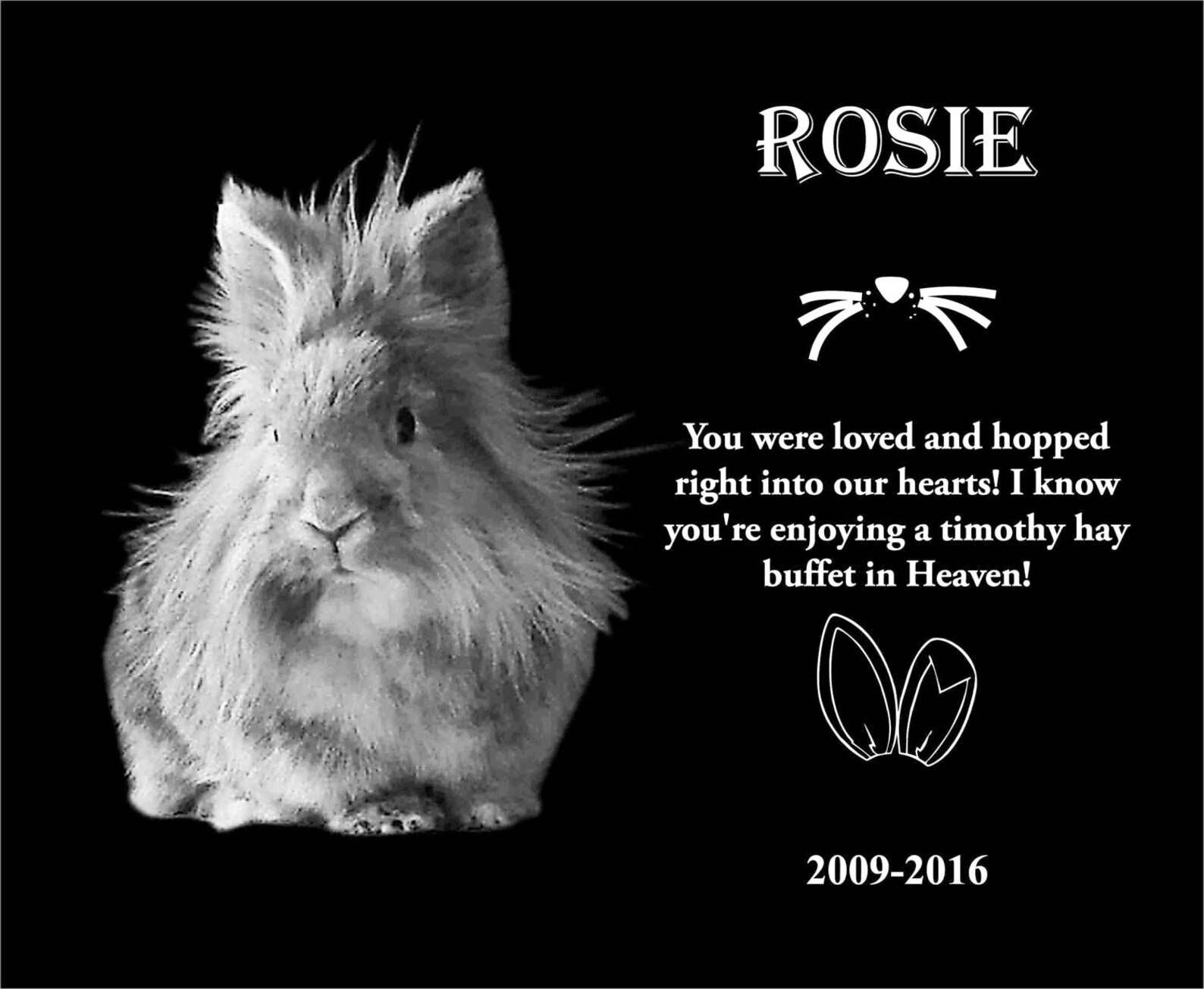 Large 12x9 Personalized Pet Headstone tombstone Etsy