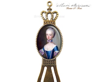 Bookmark Marie Antoinette cabochon queen of France gift jewel woman