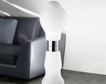 Lampadaire vintage en verre de Murano - Modèle Warp - Lampadaire Space age - Design italien
