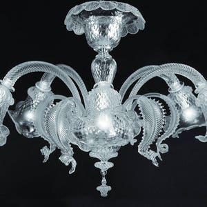 Laurus plate 330 multicolor hand-painted crystal Murano style Made in Italy
