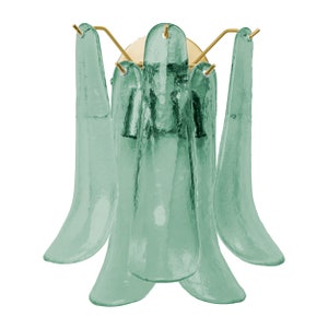 Dalie wall light • Small vintage wall light with Murano saddle petals • Vintage design wall lamp from the 70s Made in Italy