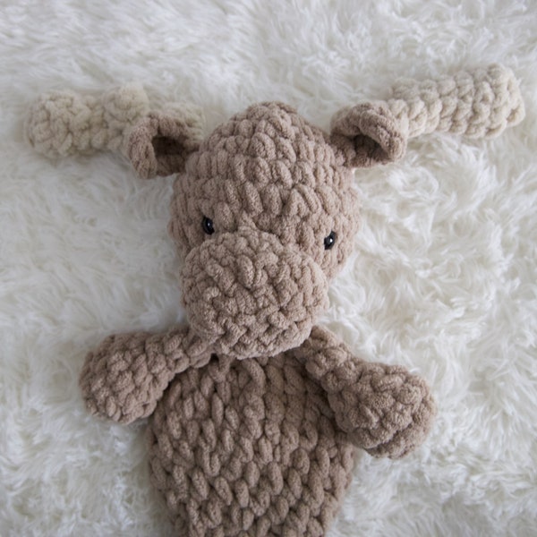 Crochet Monty the Moose Snuggler