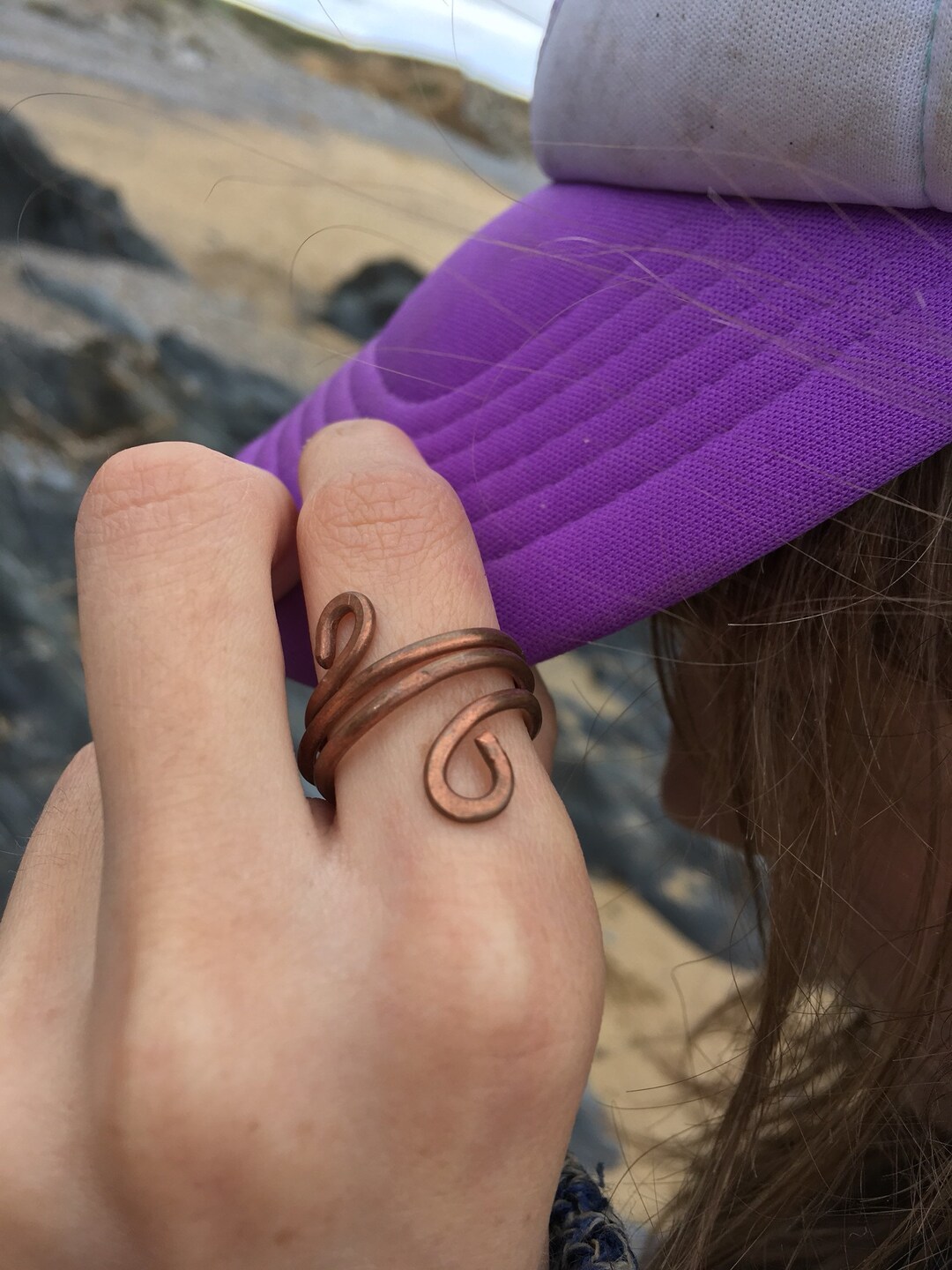 Spiral Copper Ring Recycled Jewellery Bronze Age Indi Etsy UK