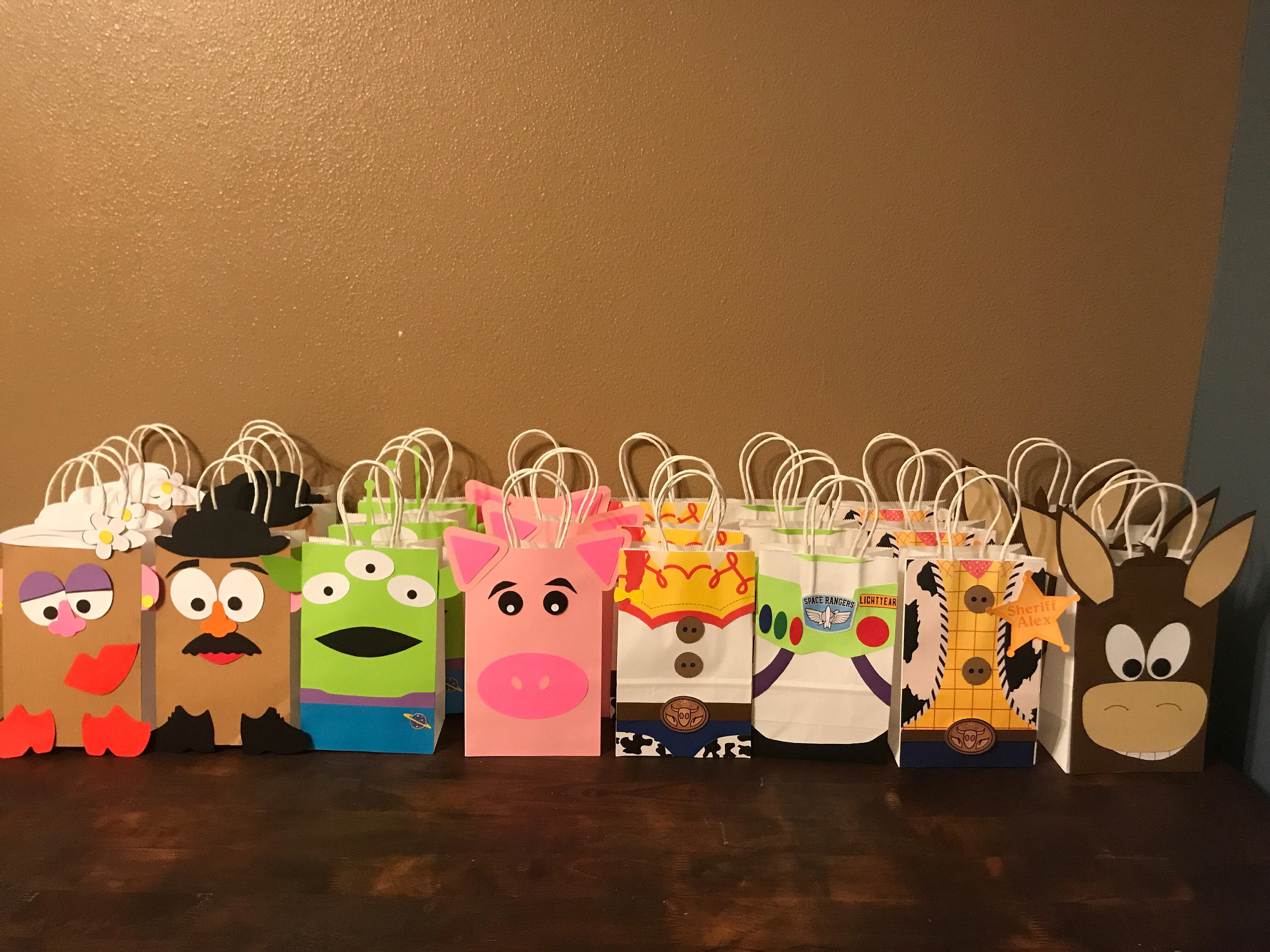 Toy Story Goodie Bags/loot Bags/ Candy Bags/gift Bags/ Party Etsy