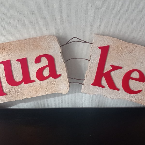 Charmed Prop Replica Quake Hanging Sign