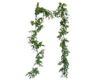 Green Boxwood 5ft Plastic Garland Artificial Greenery Vine 0240GN