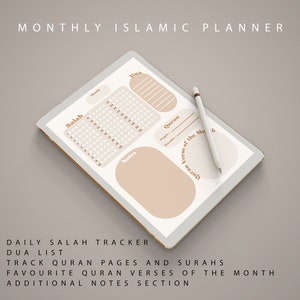 Monthly Islamic Planner