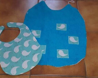 Set of 2 baby bibs baby child full of themes