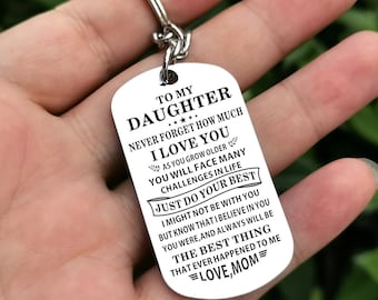 Funny Dog Tags for Daughter Keychain HusbandAndWife Best Gifts for Mom Dog Tag Necklaces Jewelry Two State South Dakota SD Connecticut CT The Love Between Mother & Daughter Knows No Distance Funny Dog Tags for Daughter Keychain HusbandAndWife Best Gifts for Mom Dog Tag Necklaces Jewelry Two State South Dakota SD Connecticut CT The Love Between Mother & Daughter Knows No Distance