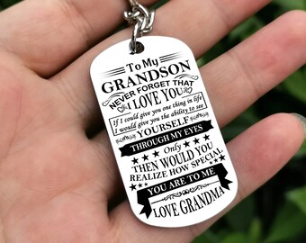 dog tag necklace for grandson