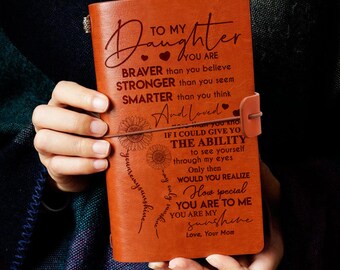 mother to daughter leather journal