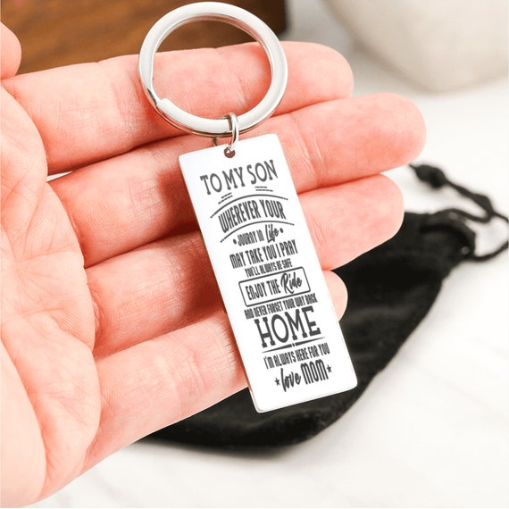 To my son keychain clearance