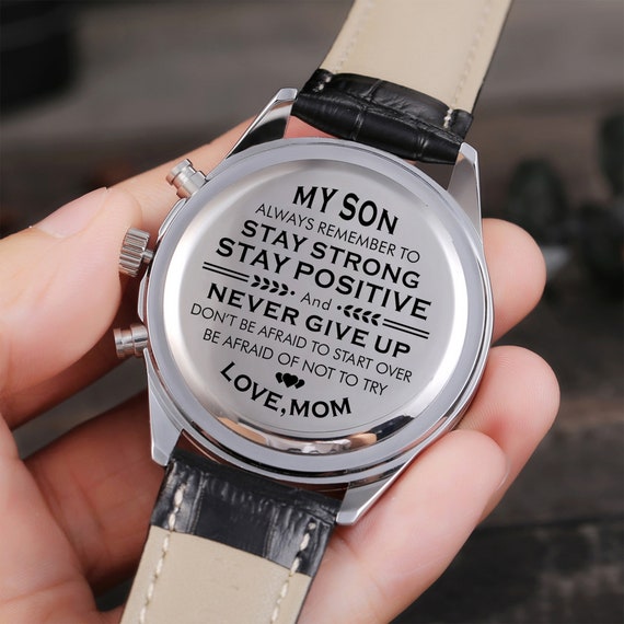 My son cheap wooden watch