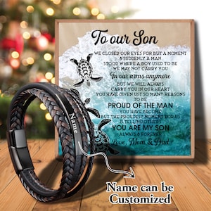 Graduation Bracelet Personalized Name Bracelet for Our Son