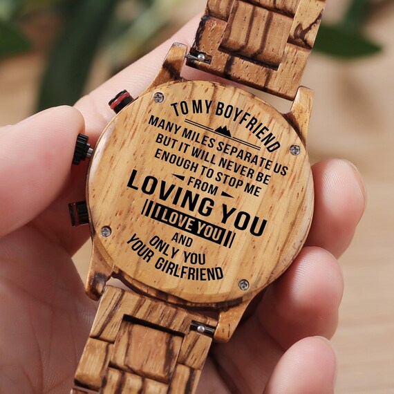 To My Boyfriend Many Miles Separate Us From Girlfriend Engraved