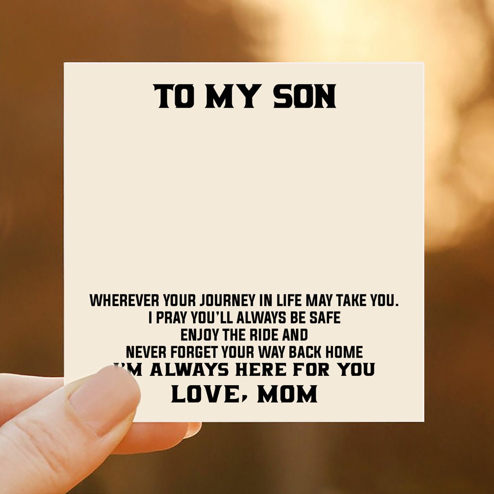 SKYCARPER Mothers Day Gift, Mom Keychain from Son for Birthday, Double Side I'll Always Be Your Little Boy, You Will Always Be My World - Best Mom