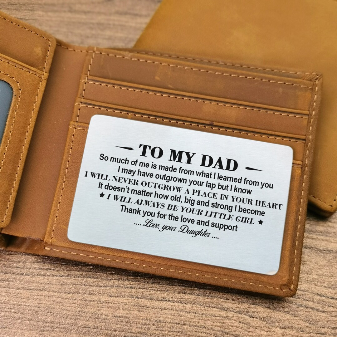 Wendy Made Personalized Wallet For Dad Papa Custom Leather, 41% OFF