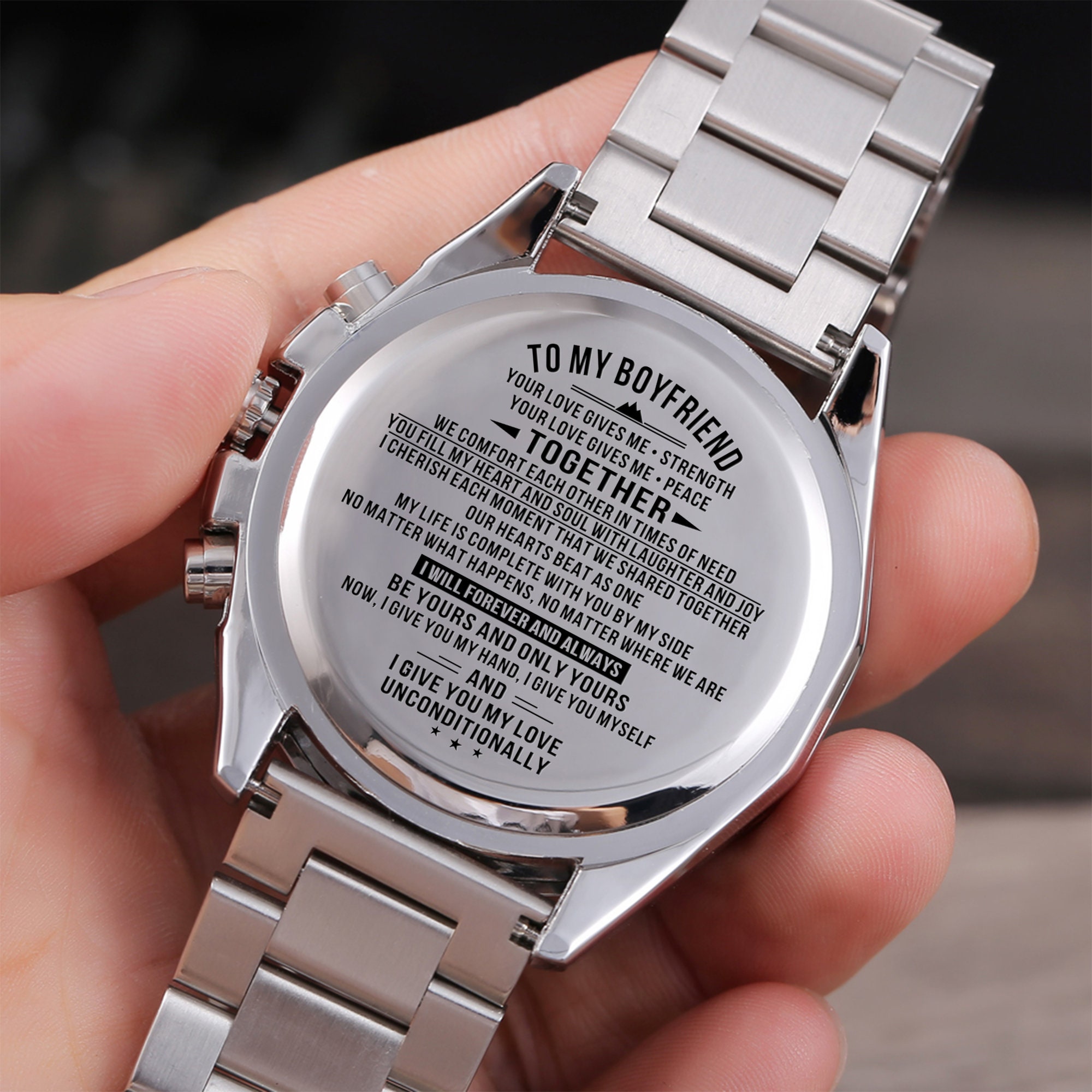 To my hotsell boyfriend wooden watch
