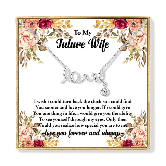To My Future Wife I from Love Future Husband Message Card Love Etsy