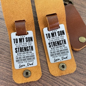 Leather Tags for Handmade Items, Knits and Crochet Labels, Faux Leather  Cinnamon Color With Personalized Name 