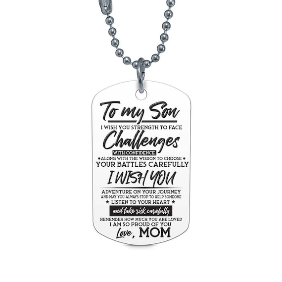 dog tag necklace for son