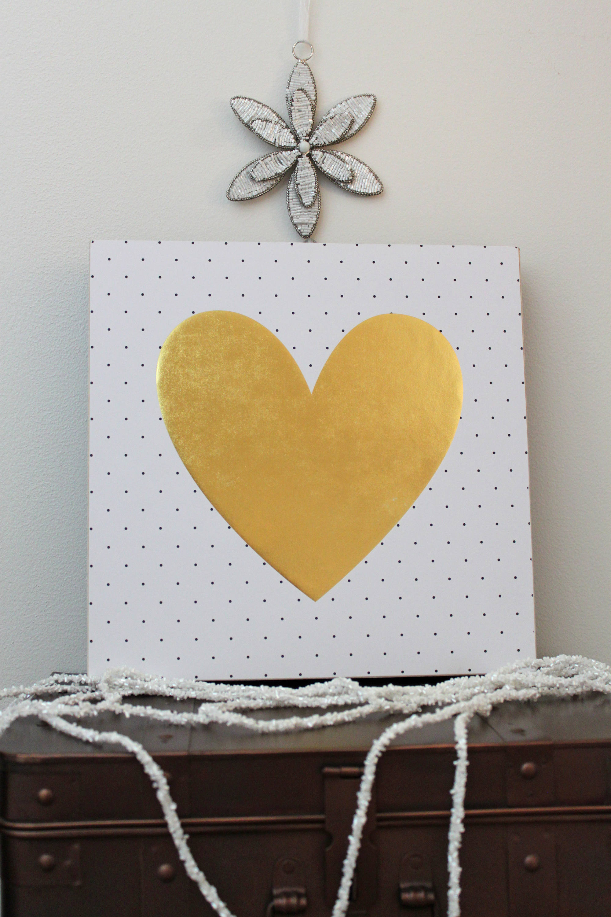 Gold Heart Framed Wall Art Wood Wall Art Wall Art Framed Etsy