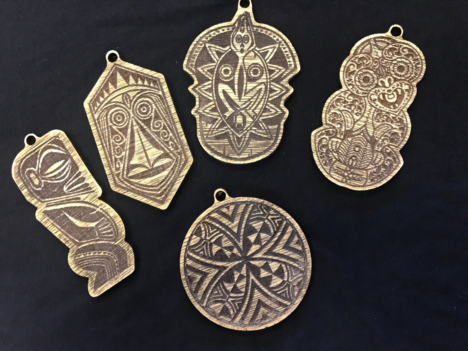 Tiki Christmas Tree Ornaments Etsy