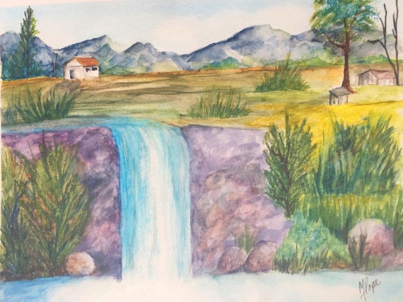 How to Draw a Waterfall - Really Easy Drawing Tutorial