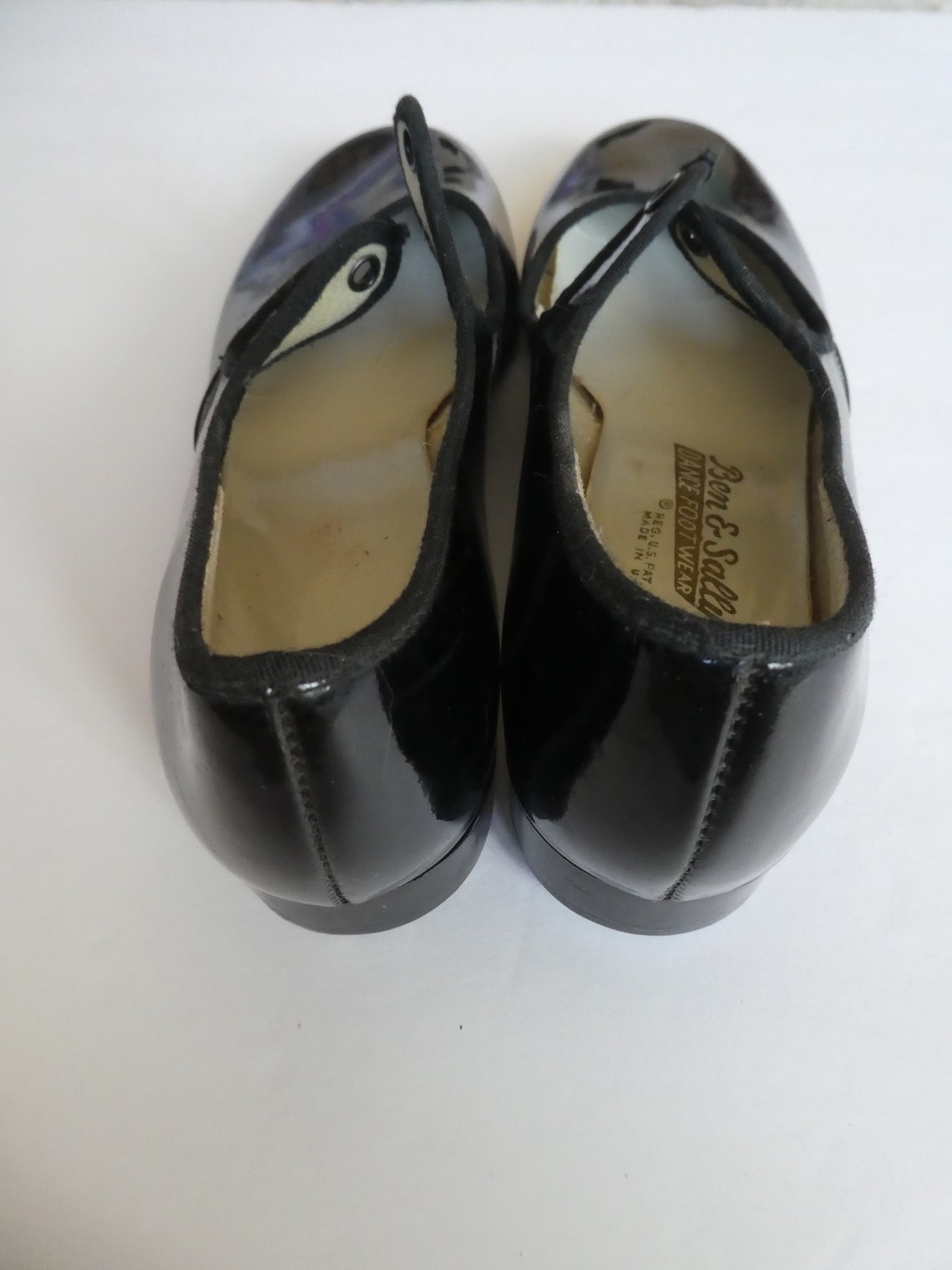 Vintage Ben & Sally Black Patent Leather Tap Shoes Size 5M - Etsy
