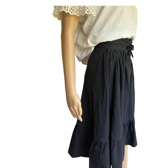 Vintage 1940s Black Peasant Skirt - image 6