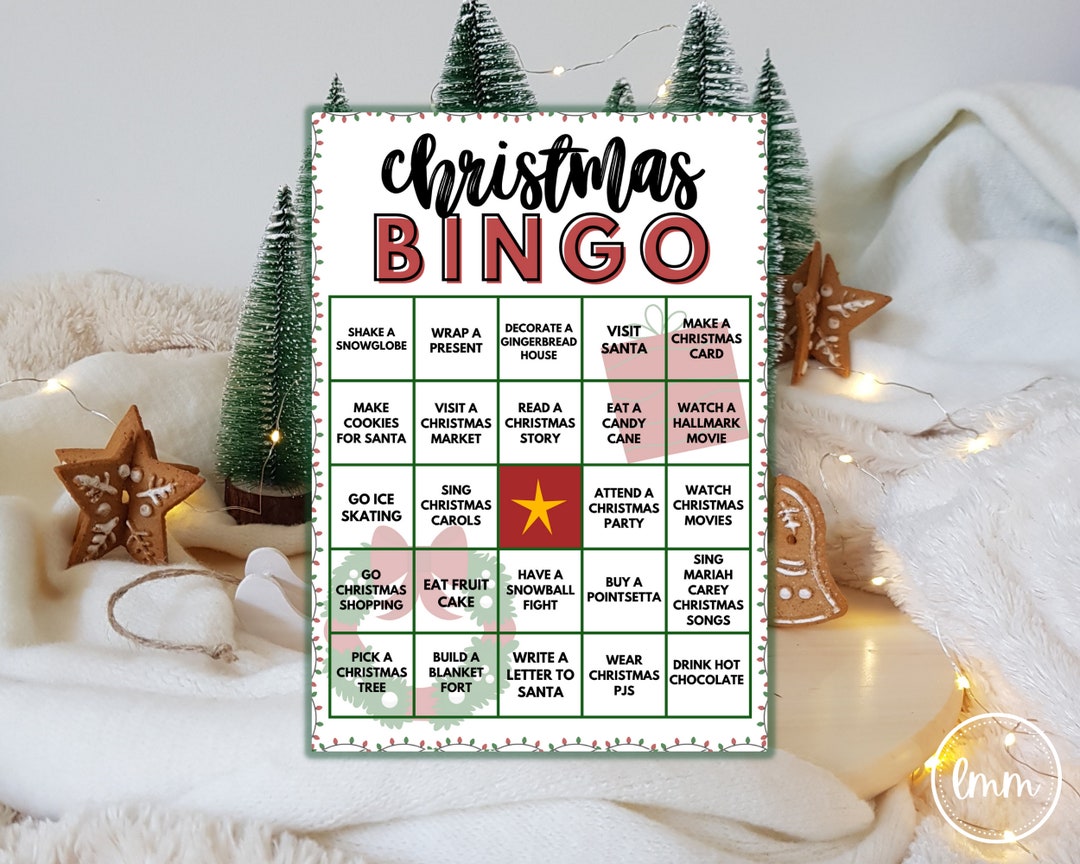 Bright Christmas Bingo Game – Printable Holiday Party Activity (PDF) - Etsy