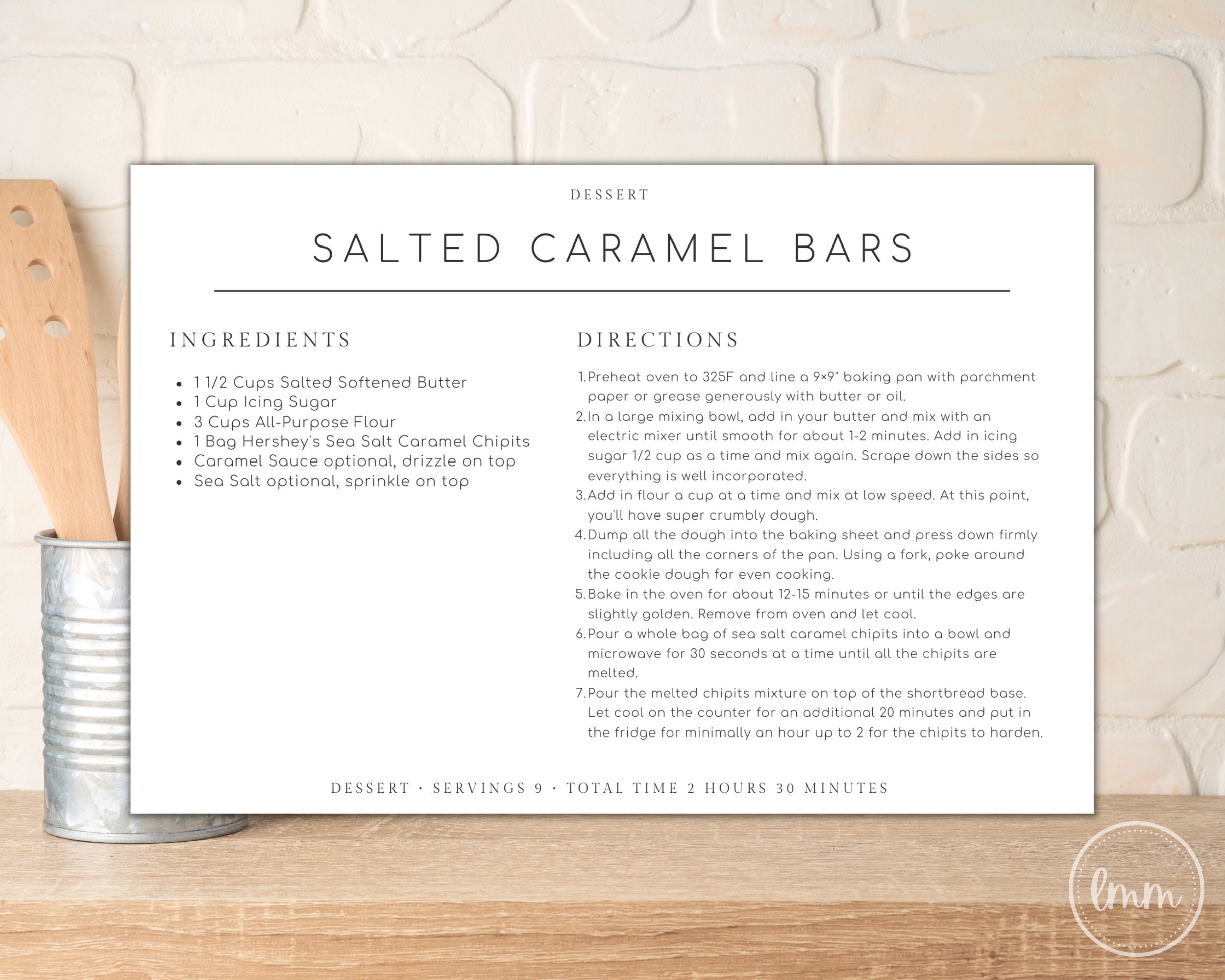 Minimalist Customizable Recipe Card Template - Recipe Card Digital Download 4x6" - Editable Recipe Cards - Canva Simple Recipe Cards