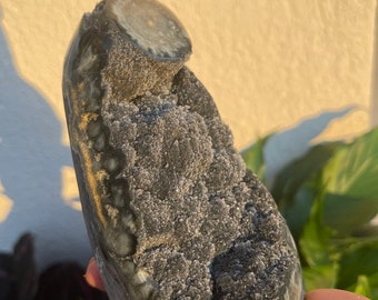 Black amethyst Cluster With stalactite