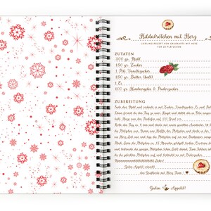 Baking book for Christmas Christmas bakery DIY recipe book to enter your recipes A5 format ring binder stickers to stick in yourself image 2