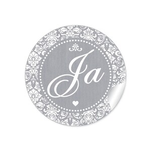 Geschenkaufkleber zur Hochzeit "Ja" 24 Sticker zur Bekanntgabe, Einladungen, Terminplanungen,Reservierungen, Überraschungen