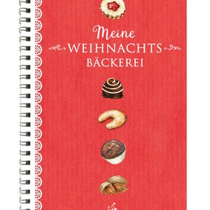 Backbuch zu Weihnachten Weihnachtsbäckerei DIY Rezeptbuch zum eintragen ihrer Rezepte A5 Format Ringbuch Aufkleber zum selber einkleben Bild 1