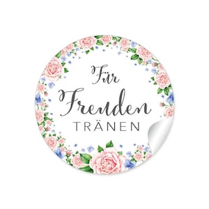 Geschenkaufkleber zur Hochzeit Für Freudentränen 24 Sticker DIY Hochzeitsdekoration von Geschenken, Taschentücher, Freuden Tränen Bild 1