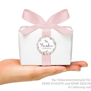 Geschenkaufkleber zur Hochzeit Für Freudentränen 24 Sticker DIY Hochzeitsdekoration von Geschenken, Taschentücher, Freuden Tränen Bild 2