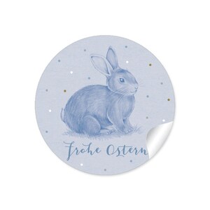 24 Sticker FROHE OSTERN OSTERHASE gelb für Ostern diy Osterdekoration von Oster Geschenke